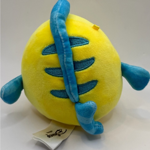 Disney original squishmallow Flounder Yellow and Blue Plush Toy - Picture 3 of 7